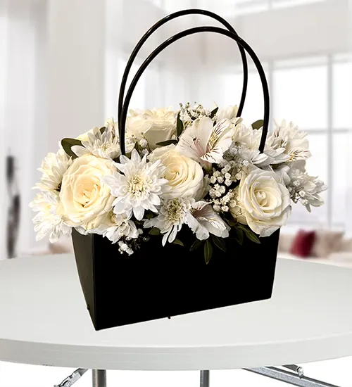 White flower bag White flower bag