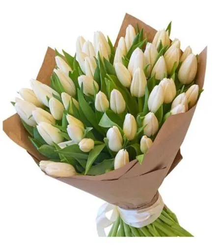 Snowy Grace White Tulip Bouquet Snowy Grace White Tulip Bouquet